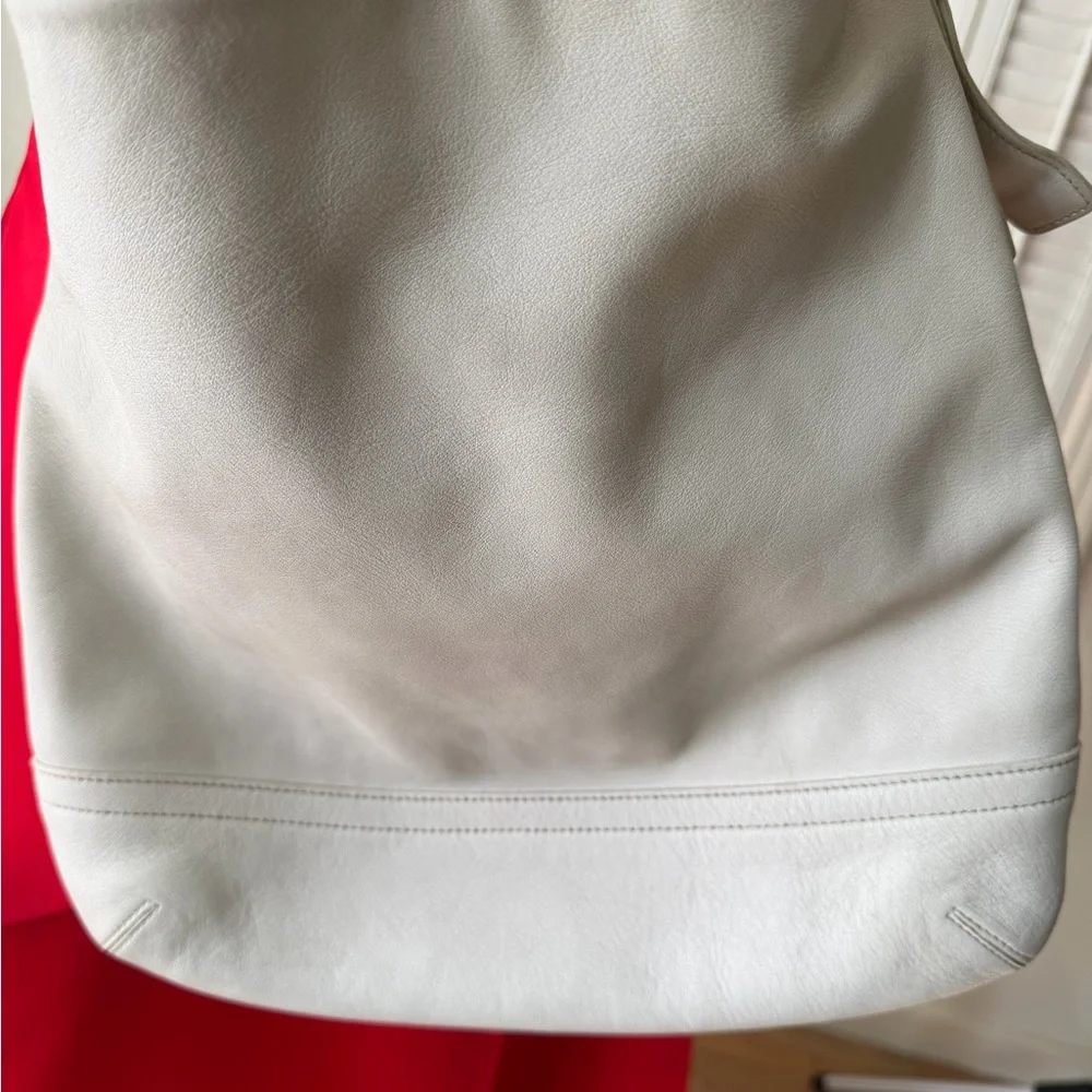 Vintage Coach Cream Leather Legacy Hobo Bag - Picture 7 of 10